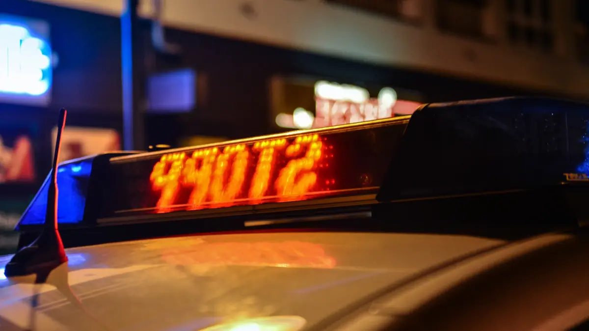 Verfolgungsjagd in Berlin-Mahlsdorf endet mit Unfall in Hoppegarten: Ein Streifenwagen der Polizei Berlin prallte gegen einen Baum. (Symbolbild)