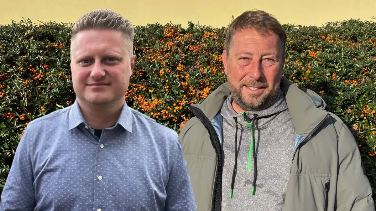 Nico Nolte (links) und Tino Pabel wollen Bürgermeister von Rüdersdorf werden. Beide stehen am Sonntag bei der Stichwahl auf dem Stimmzettel.