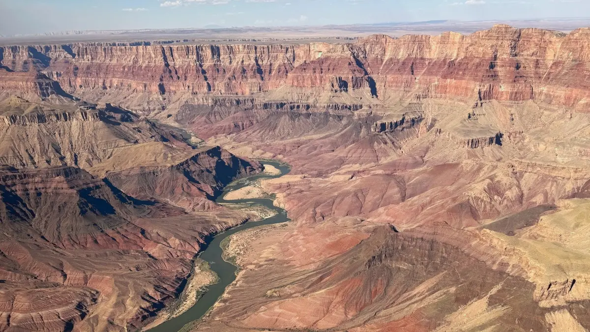 Grand Canyon, Arizona. Über Jahrmillionen hat der Colorado-River diese Landschaft geschaffen. Heute Weltnaturerbe.