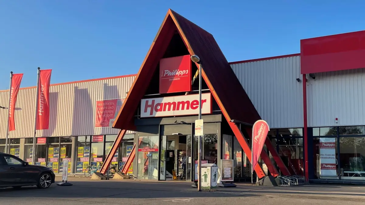 Hammer Fachmarkt in Oranienburg, Rungestraße im Havelpark, schließt Anfang 2026