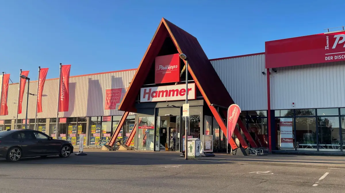 Hammer Fachmarkt in Oranienburg, Rungestraße im Havelpark, schließt Anfang 2026