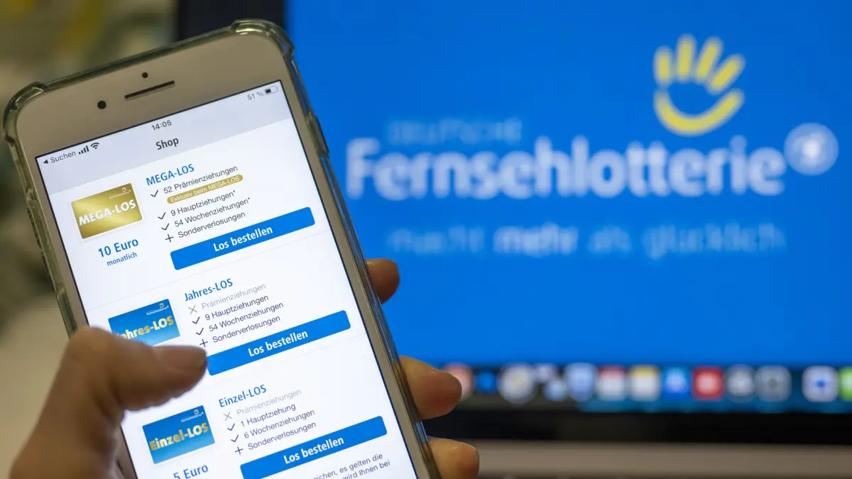 Ein Los der Deutschen Fernsehlotterie hat kurz vor Weihnachten seinen Besitzer eine Viertelmillion Euro reicher gemacht. (Symboldbild)