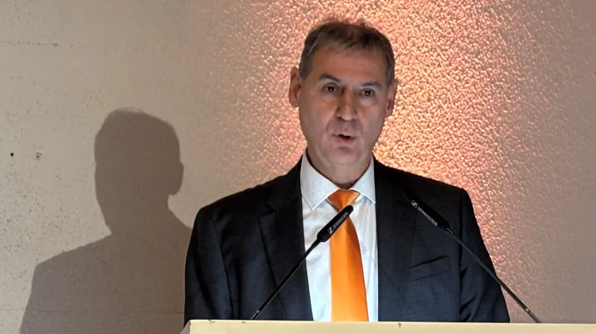 Frank Balzer bei seiner Abschiedsrede am 5. Januar 2026 im ehemaligen Hotel Lunik
