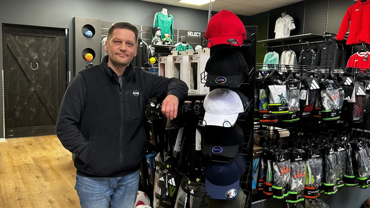 Steve Hinze in seinem neuen Laden