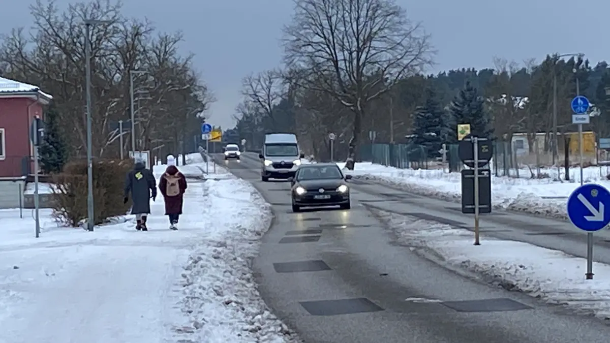 Maximal 30 Kilometer je Stunden: Wenn es nach den Willen der Wiesenauer Gemeindevertreter geht, soll es auf dem größten Teil der Ortsdurchfahrt recht gemächlich zugehen. Links von dieser Straße gibt es durch einen Lebensmitteldiscounter, einem Sportplatz, einer Seniorenresidenz und einem Ärztehaus relativ viel Publikumsverkehr von Kindern und älteren Personen.