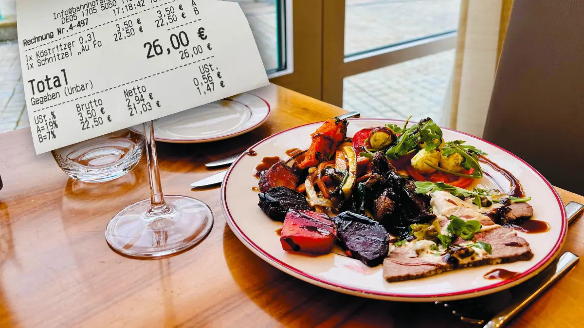 Die Mehrwertsteuer für Restaurants ist von 19 auf sieben Prozent gesunken. Das sagen Wirte zwischen Fürstenwalde und Beeskow. (Symbolfoto)