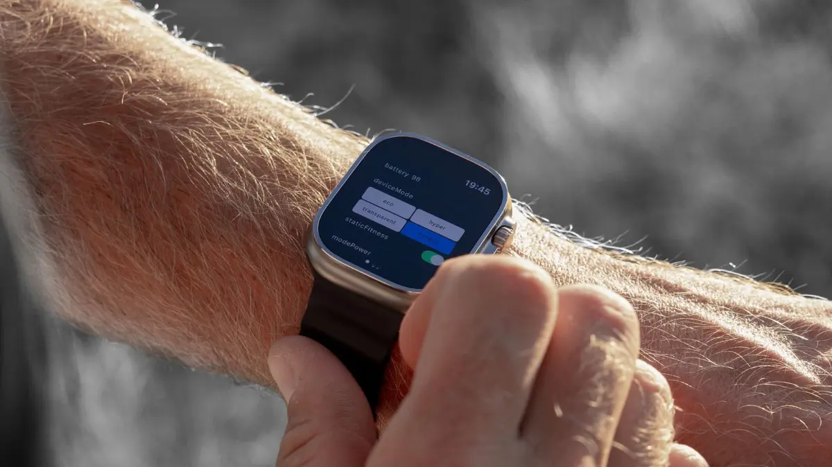 Hypershell X Ultra. Steuerung besser per App, auch per AppleWatch.