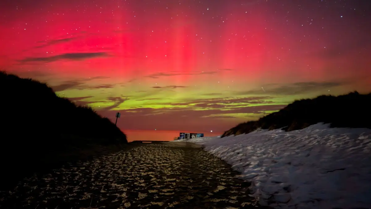 Polarlichter über Norderney