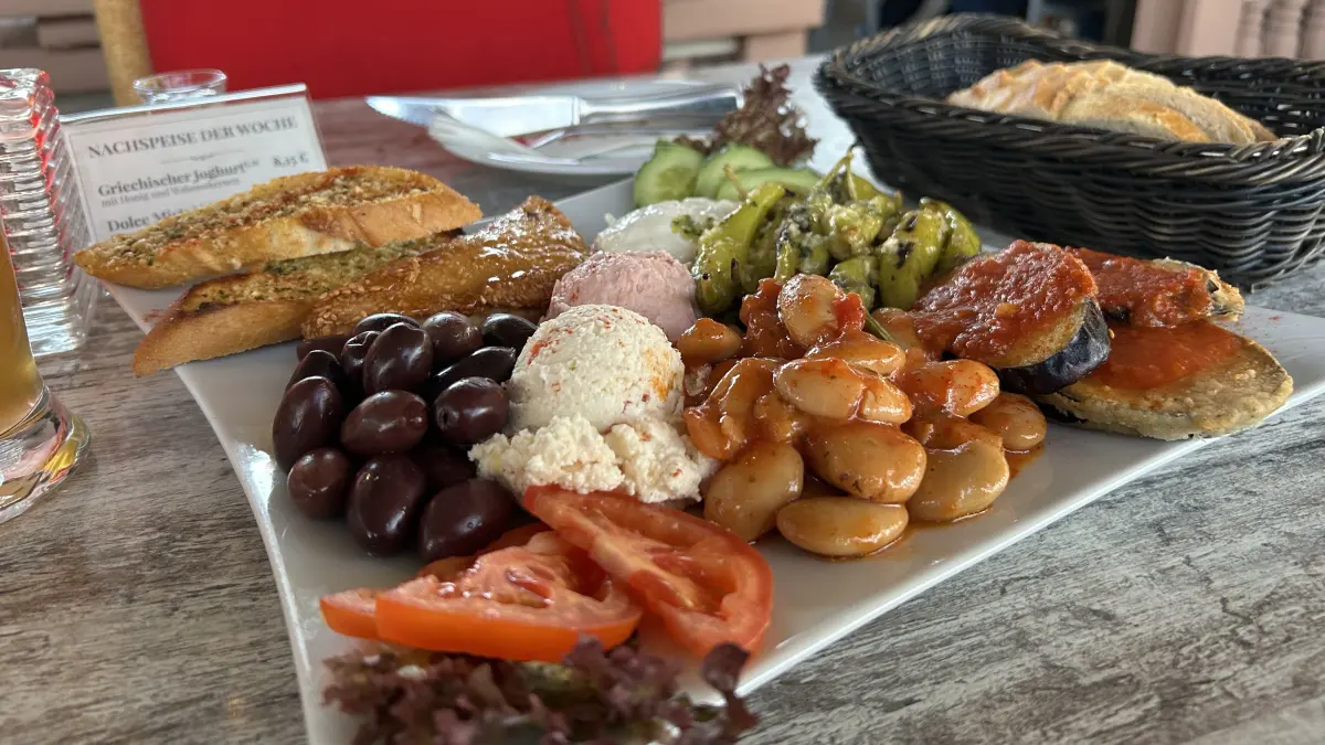 Vorspeisenplatte im Delphi in Hohen Neuendorf, gleich bei Oranienburg