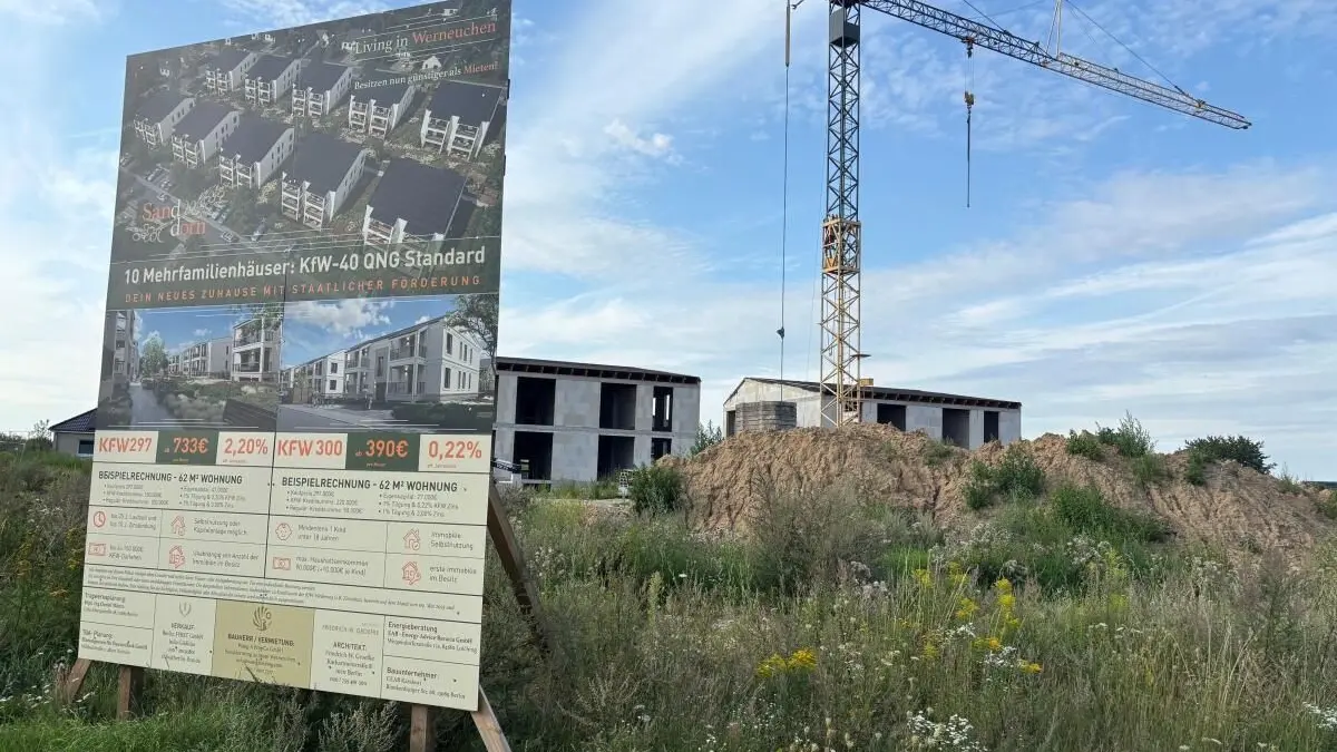 Baustelle Sanddornring in Werneuchen