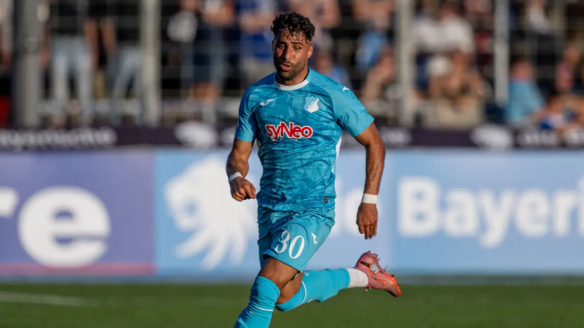 Nader El-Jindaoui (TSG Hoffenheim II U23, #30)
GER, TSV 1860 Muenchen vs. TSG Hoffenheim II U23, Fussball, 3. Bundesliga, 7. Spieltag, Saison 2025/2026, 20.09.2025.
(DFL DFB REGULATIONS PROHIBIT ANY USE OF PHOTOGRAPHS as IMAGE SEQUENCES and or QUASI-VIDEO).
Foto: Eibner-Pressefoto/Heike Feiner