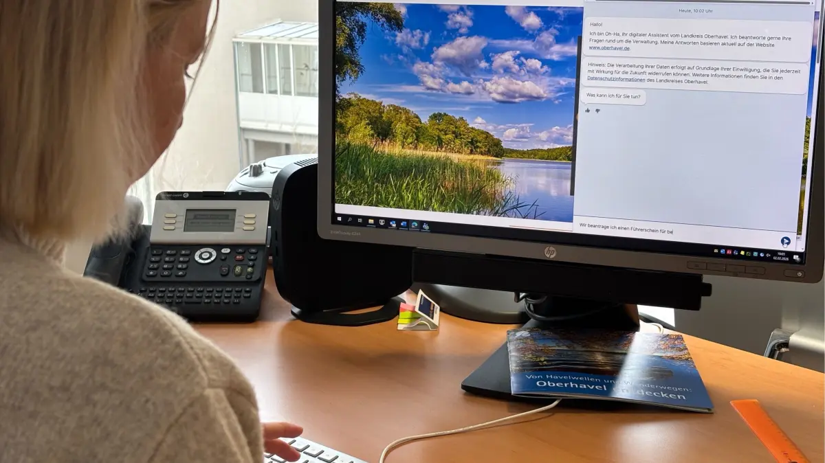 KI-Assistent - Chatbot ab sofort auf Oberhavel-Webseite aktiv - „OH-Ha“ hilft mit Informationen und Dienstleistungen weiter