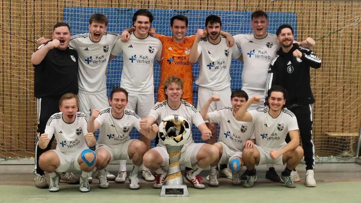 Siegerteam SG Blankenburg beim Hallenfußball des MTV Altlandsberg