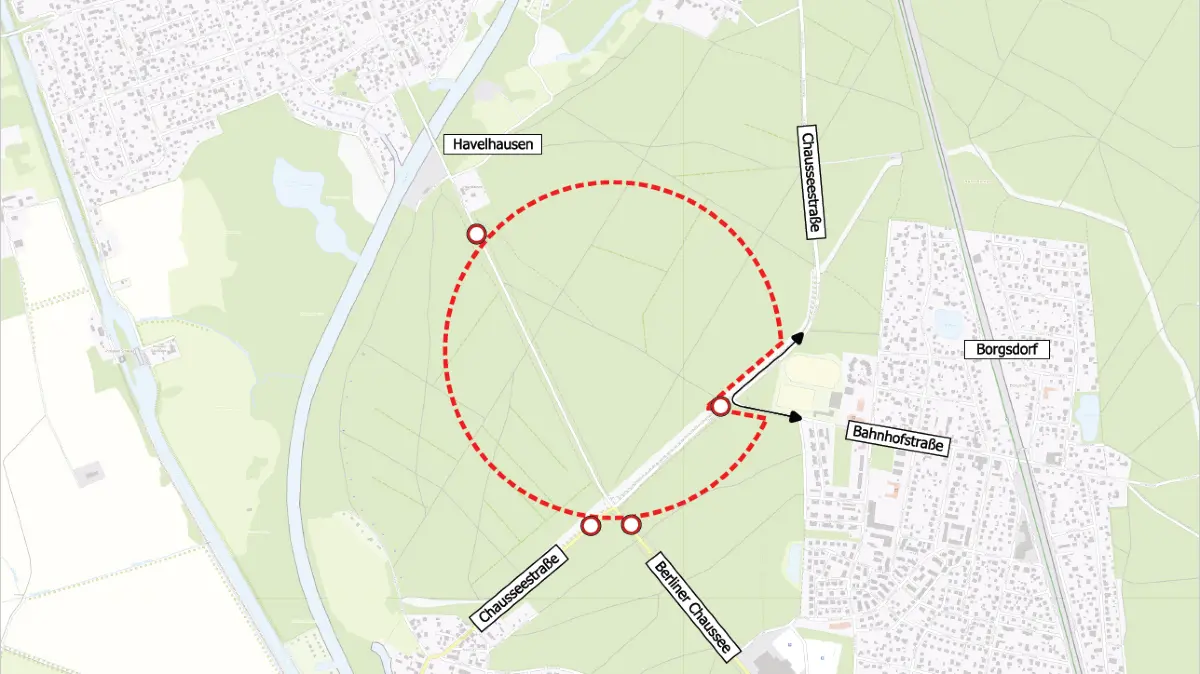 Neuer Sperrkreis: Jetzt befindet sich die sogenannte Todeskreuzung doch im Sperrkreis. Sie sollte nach ersten Überlegungen für den Verkehr freigehalten werden.