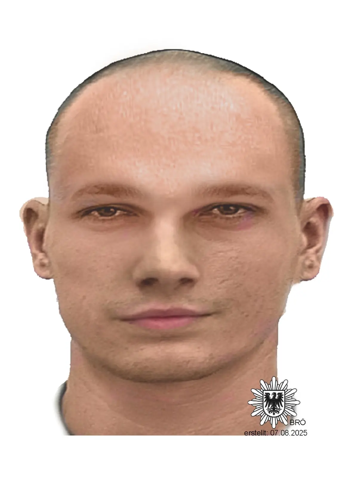 Phantombild des mutmaßlichen Täters: Wer erkennt diesen Mann?