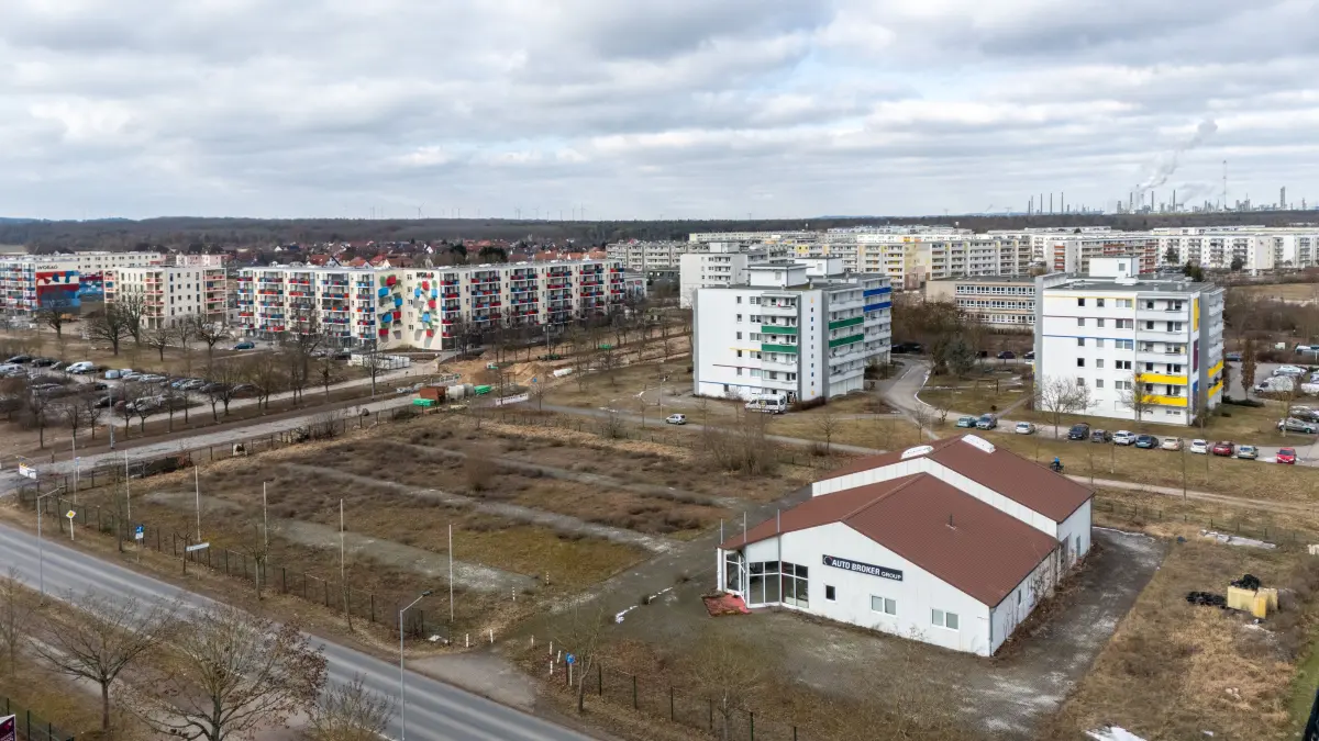 Norma: Schwedt, 18.02.2026: Auf der Fläch eines ehemaligen Autohändlers will der Norma-Discounter eine neue Fililale in Schwedt bauen.