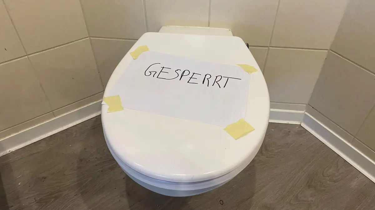 Toilette defekt