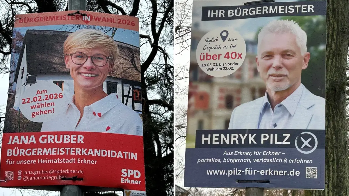Duell der Generationen: im Kampf um das Bürgermeisteramt in Erkner kommt es nun zum Duell zwischen Jana Gruber (SPD) und Amtsinhaber Henryk Pilz (parteilos). Wer hat die besseren Chancen?