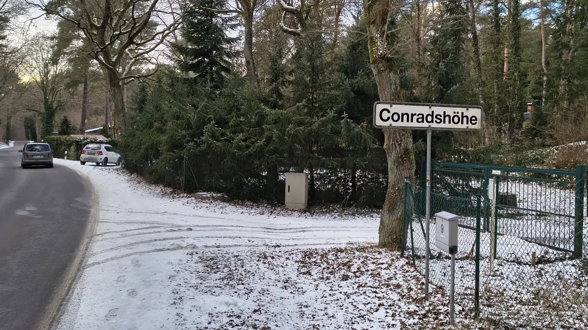 Die Siedlung Conradshöhe bei Finowfurt. Sie liegt in unmittelbarer Nähe zum Oder-Havel-Kanal.