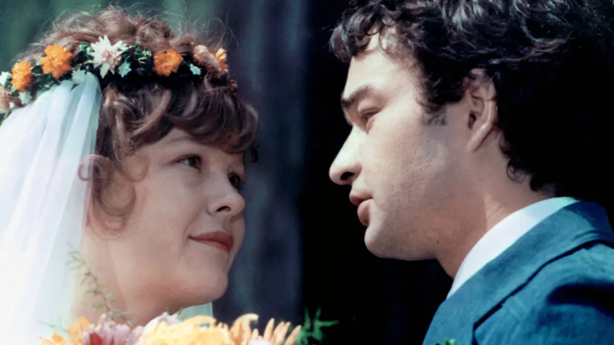 "Bis daß der Tod euch scheidet", DEFA-Film von 1979. Katrin Saß und Martin Seifert. Szenenfoto. Premiere: 17.05.1979 Foto: DEFA-Stiftung/Waltraut Pathenheimer