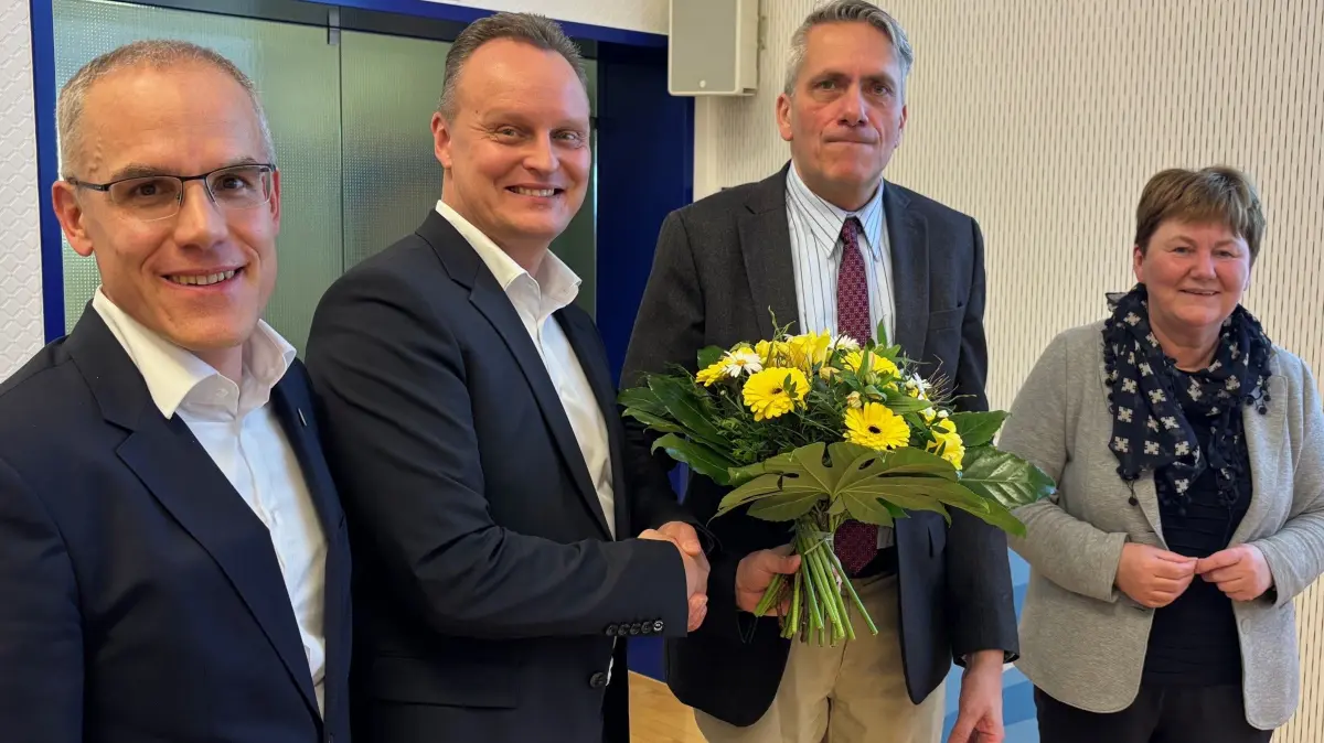 WSE-Verbandsversammlung hat Marco Rutter (2. von links) zum neuen Vorsitzenden gewählt, von links: Thomas Krieger, Rutter, Verbandsbvorsitzender André Bähler, Elke Stadeler
