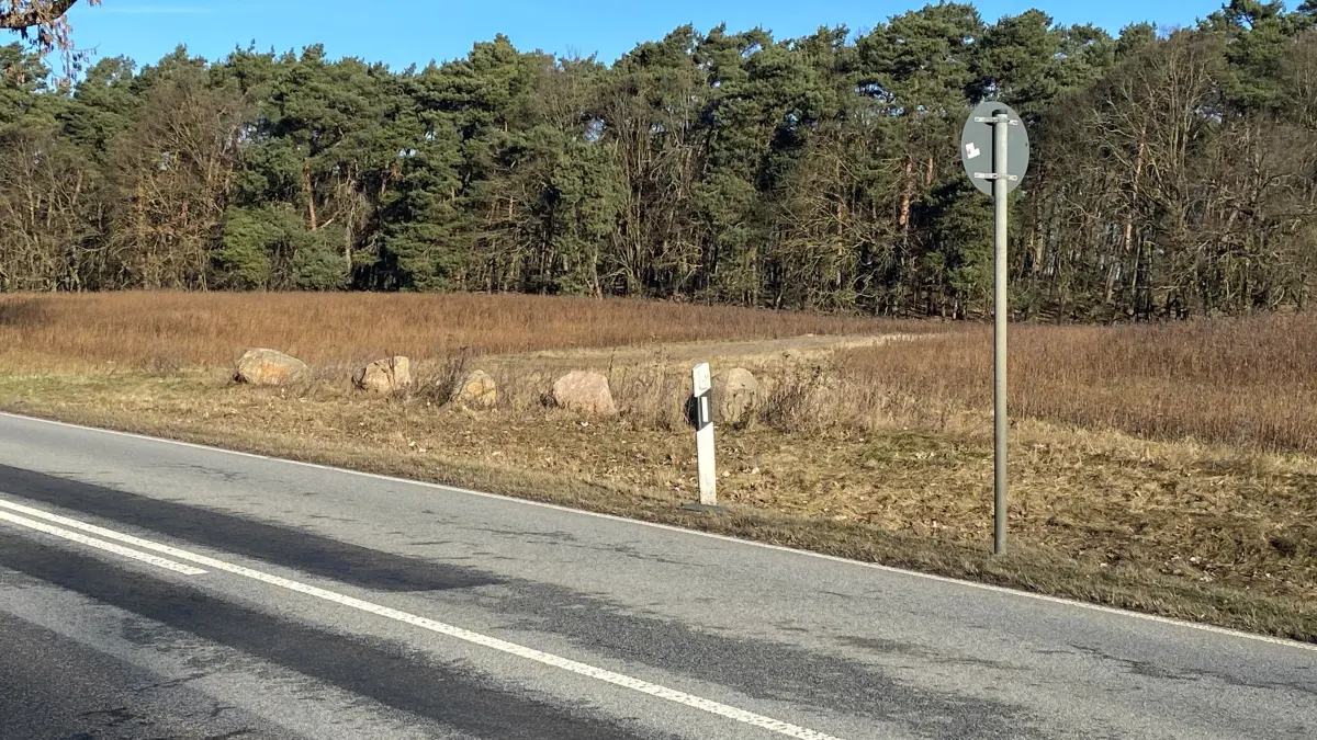Baustraße Windenergieanlagen von der B5 aus bei Treplin