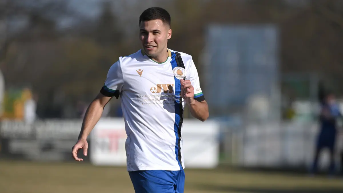 Fussball : Schöneiche, Fussball Brandenburgliga, Germania Schöneiche - SV Altlüdersdorf, Deniz Citlak
FOTO BENK 07.03.2026