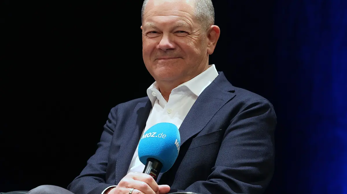 Ex-Bundeskanzler Olaf Scholz ist beim MOZ-Tolk in Frankfurt (Oder) zu Gast. Es ist sein erster Talkshow-Auftritt nach dem Ende seiner Kanzlerschaft. Und er hat einiges zu erzählen.
