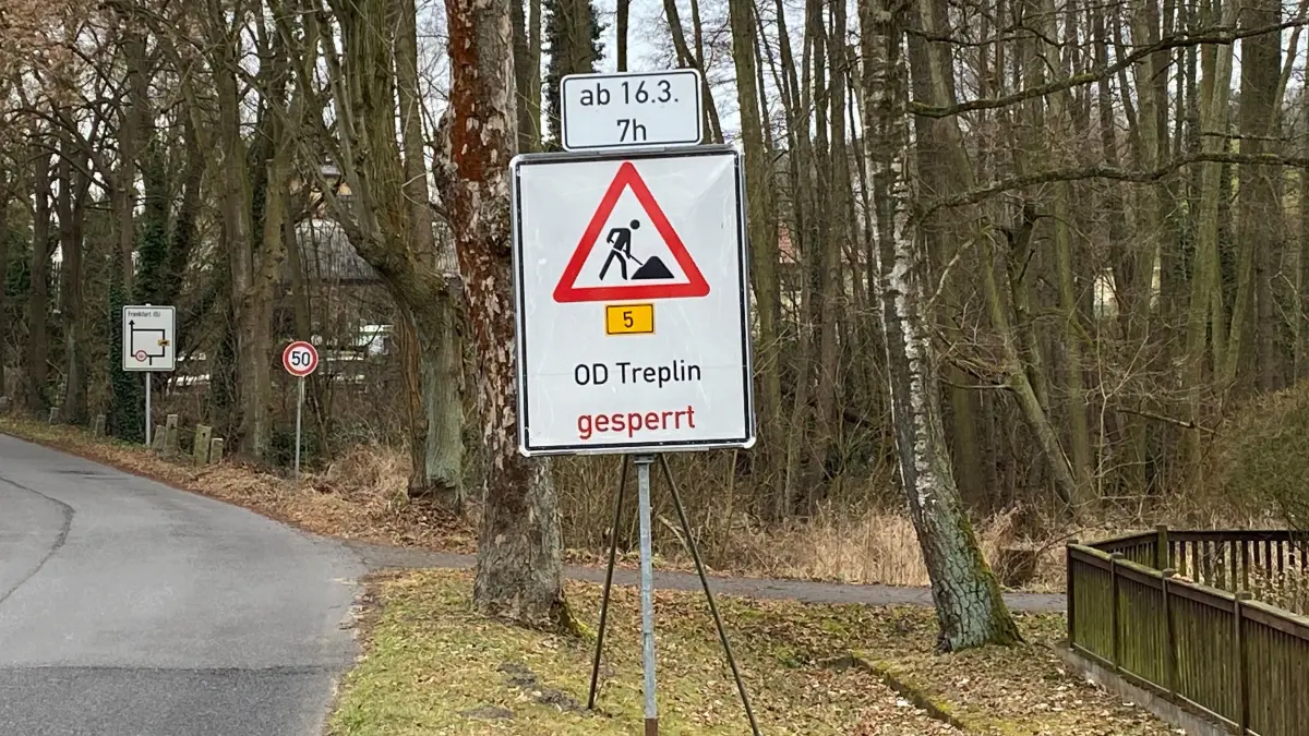 Eine Vollsperrung der B5 zwischen Frankfurt (Oder) und Berlin in Treplin war lange angekündigt. Nicht alle hielten sich daran. Kam es deswegen zum Chaos am Montagmorgen?