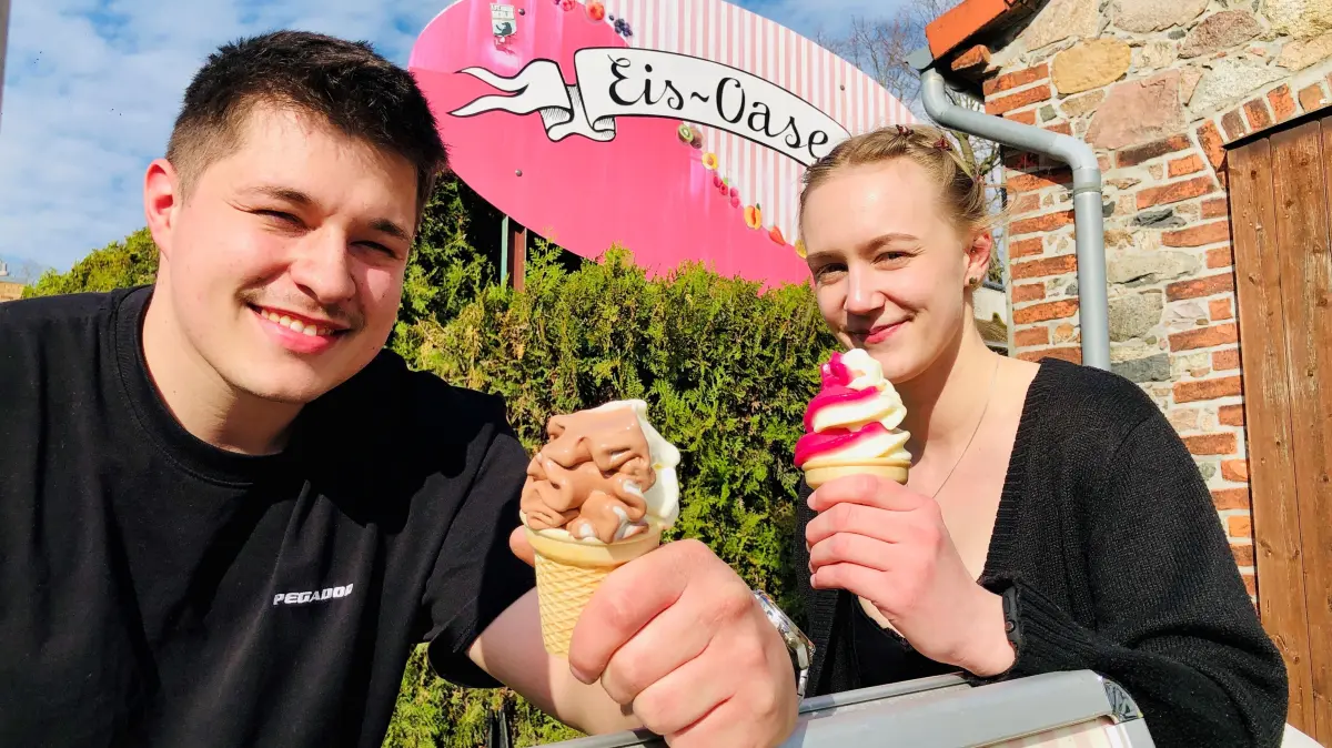 Die Eis-Oase in Rauen ist bekannt für Softeis mit Nostalgie-Geschmack
