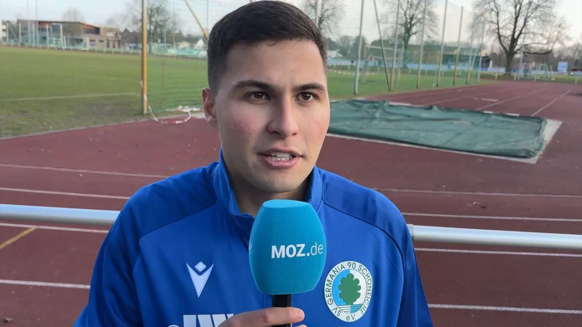 Deniz Citlak von Germania Schöneiche spielt in der Fußball-Brandenburgliga gegen seinen Ex-Verein Grün-Weiss Ahrensfelde. Im Video-Interview spricht er über das Spiel sowie den Trainerwechsel von Oliver Richter und Kevin Hetzel.