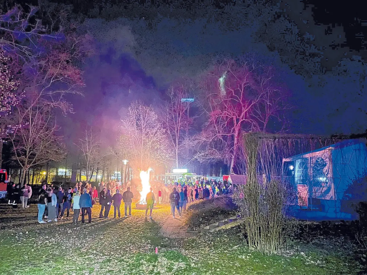 Im Schein der Flammen werden sich im Schützenpark viele Besucher einfinden, um gemeinsam den Frühling zu begrüßen.⇥Fotos: Christine Schilg