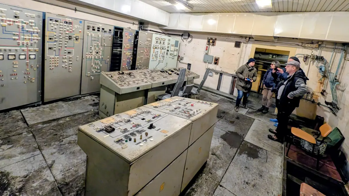 Die Schaltzentrale des Bunkers in Strausberg. Dort liefen alle Fäden des umfangreichen Systems unter der Erde zusammen.