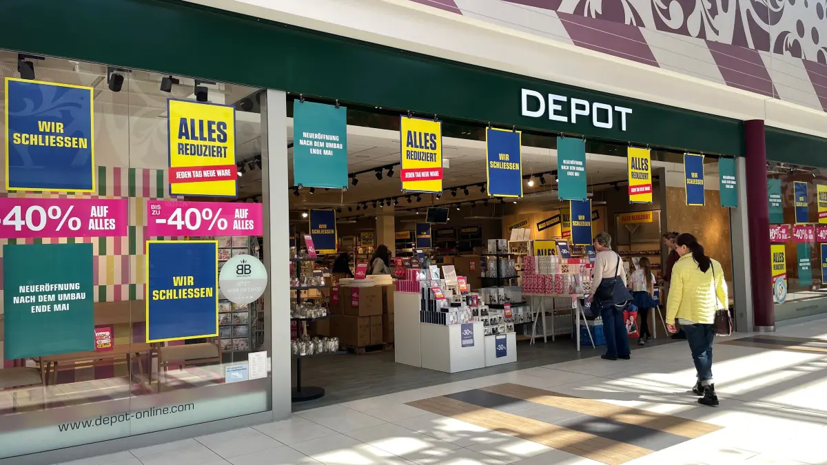 Die Depotfiliale im A10 Center schließt nur für kurze Zeit, wegen eines Umbaus.