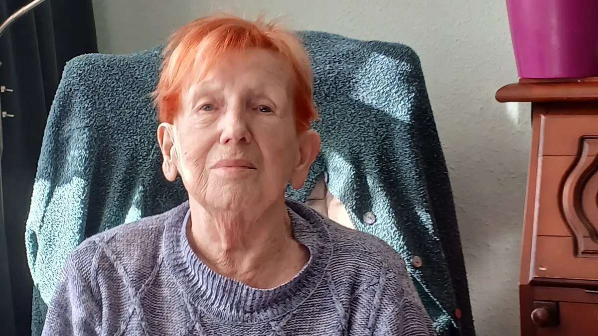 Irmtraud Schmidt (81) aus Klosterfelde. Die Gemeinde Wandlitz verklagt sie auf Zahlung von 3000 Euro, weil sie den Abriss ihrer DDR-Pachtgarage bezahlen soll.