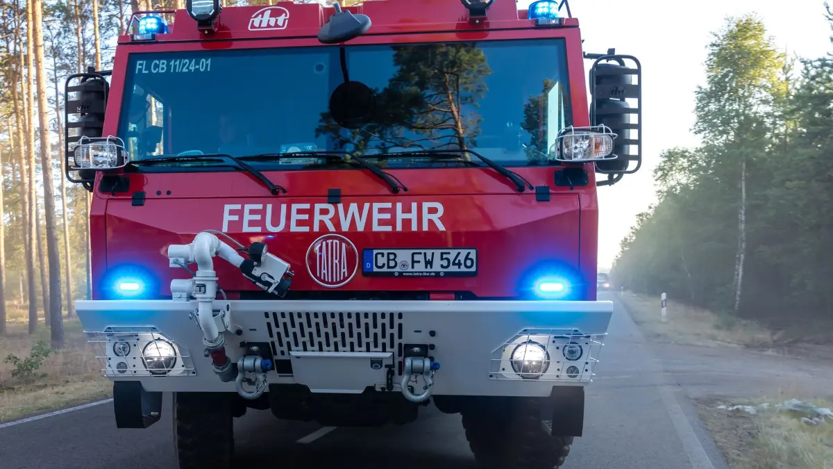 Feuerwehr im Wald