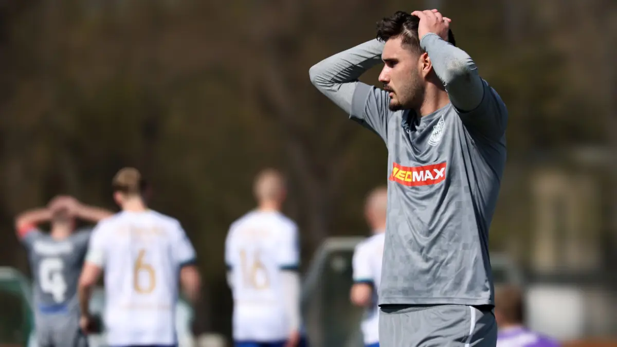 Fussball : Schöneiche, Fussball Brandenburgliga, Germania Schöneiche - MSV Neuruppin, Plinior Junior Dias Nicolau dos Santos
FOTO BENK 11.04.2026