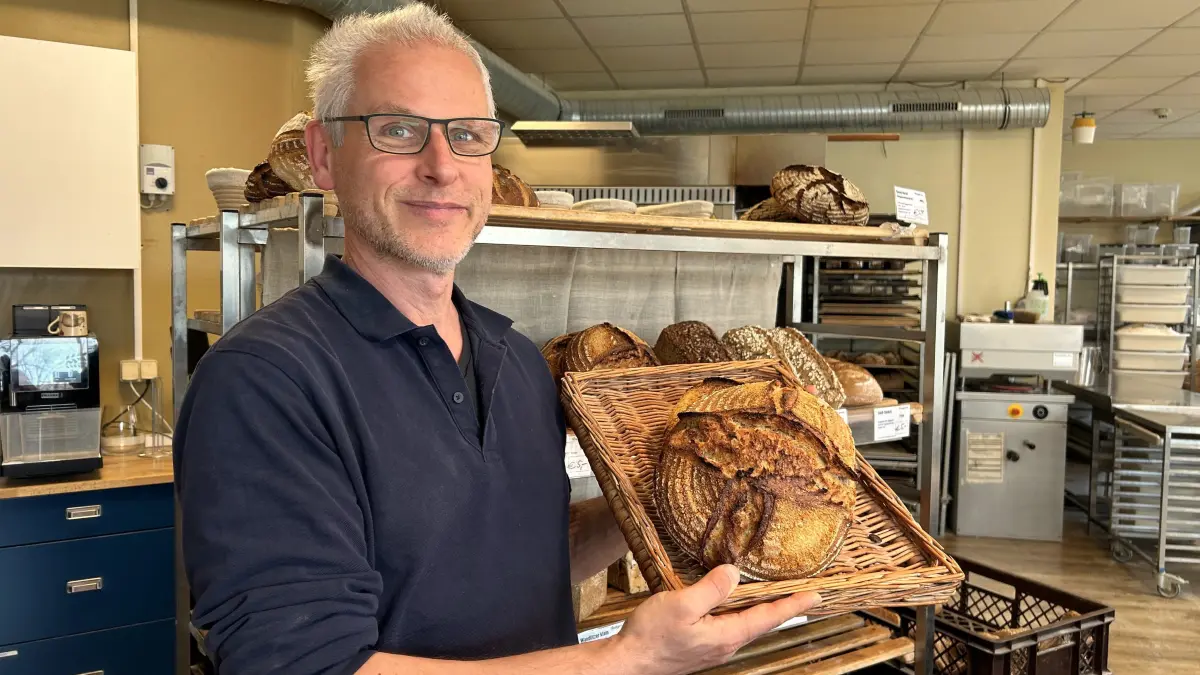 Bäcker Tobias Trinkl betreibt seine Bäckerei in Schönwalde (Wandlitz) jetzt seit fünf Jahren.