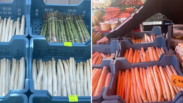 Was kostet das Edelgemüse in Schwedt und an der Grenze?