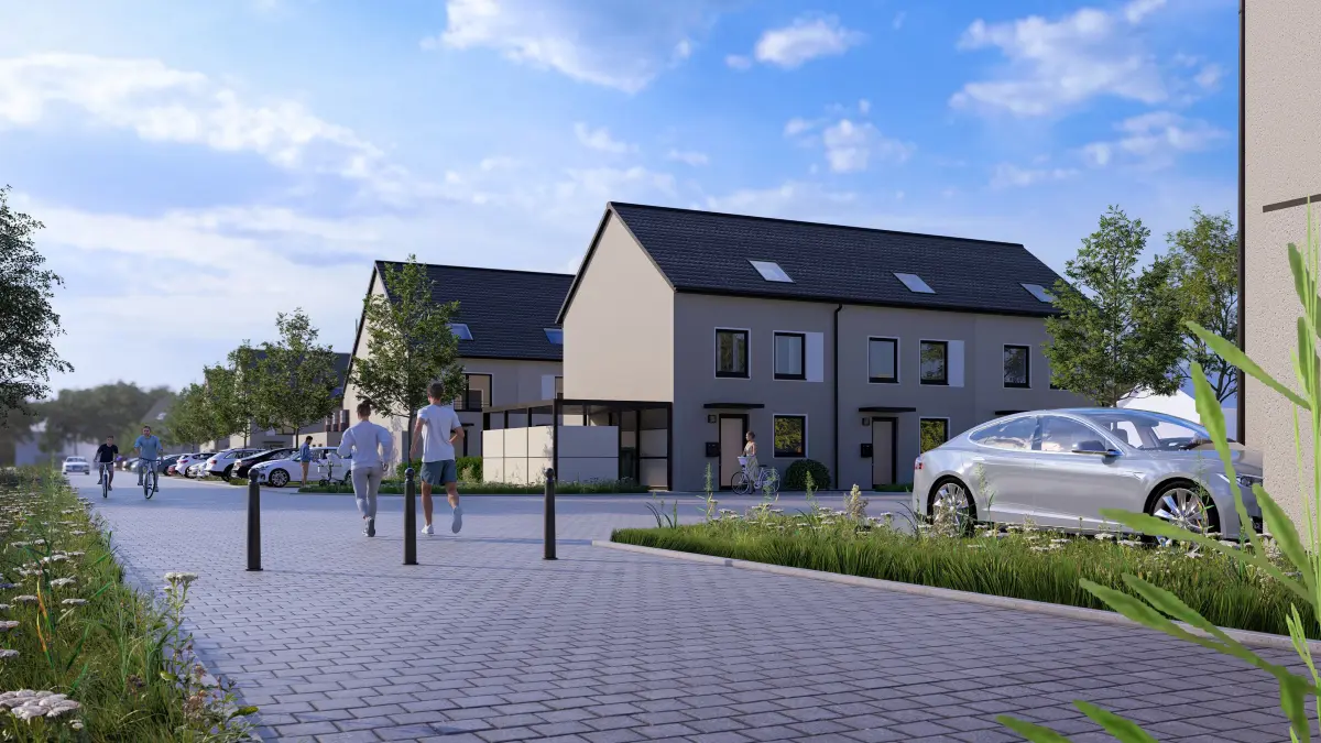 So soll die neue Siedlung "Orania-Quartier" in Oranienburg aussehen. Der Investor aus Köln hat in der Kreisstadt von Oberhavel bereits ein Projekt erfolgreich realisiert.