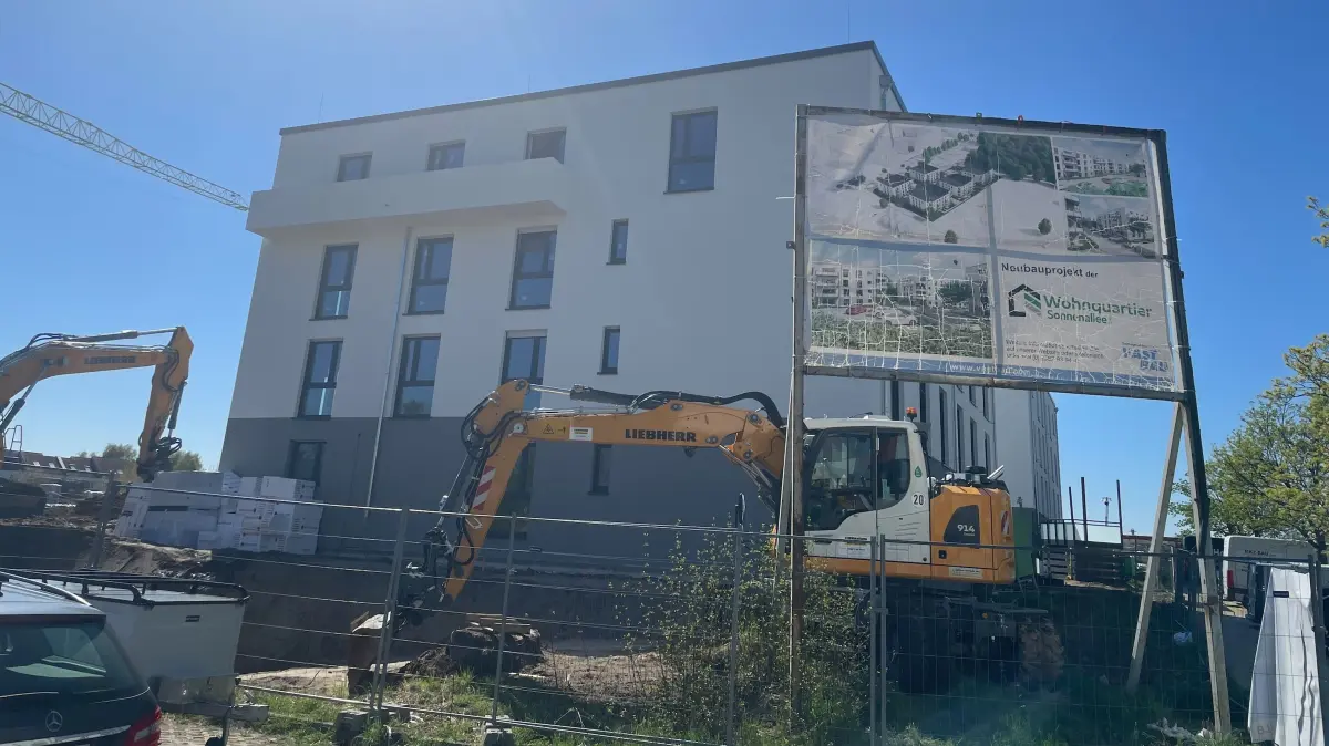Die neuen Wohnungen an der Sonnenallee in Bernau werden jetzt vermietet.