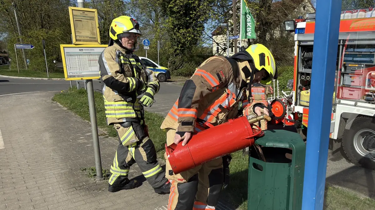 Die Neuruppiner Feuerwehr konnte die Brände zügig ablöschen.