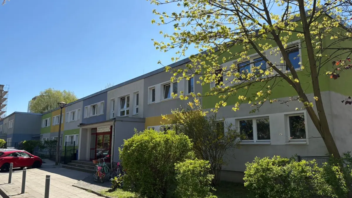 Wird zum 1. August ihre Türen schließen. Die Kita Melodie in Bernau-Süd muss saniert werden.