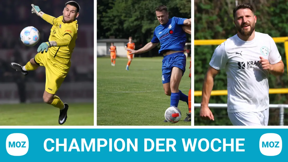 Kilian Schubert, Danilo Ballhorn und Tom Nattermann sind die neuen Kandidaten für den Champion der Woche.