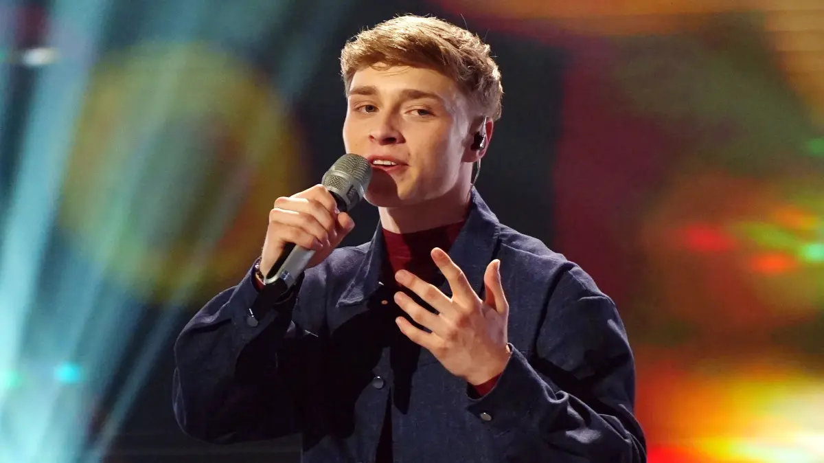 Tyrell Hagedor aus Oranienburg im Finale von DSDS +++ Die Verwendung des sendungsbezogenen Materials ist nur mit dem Hinweis und Verlinkung auf RTL+ gestattet. +++