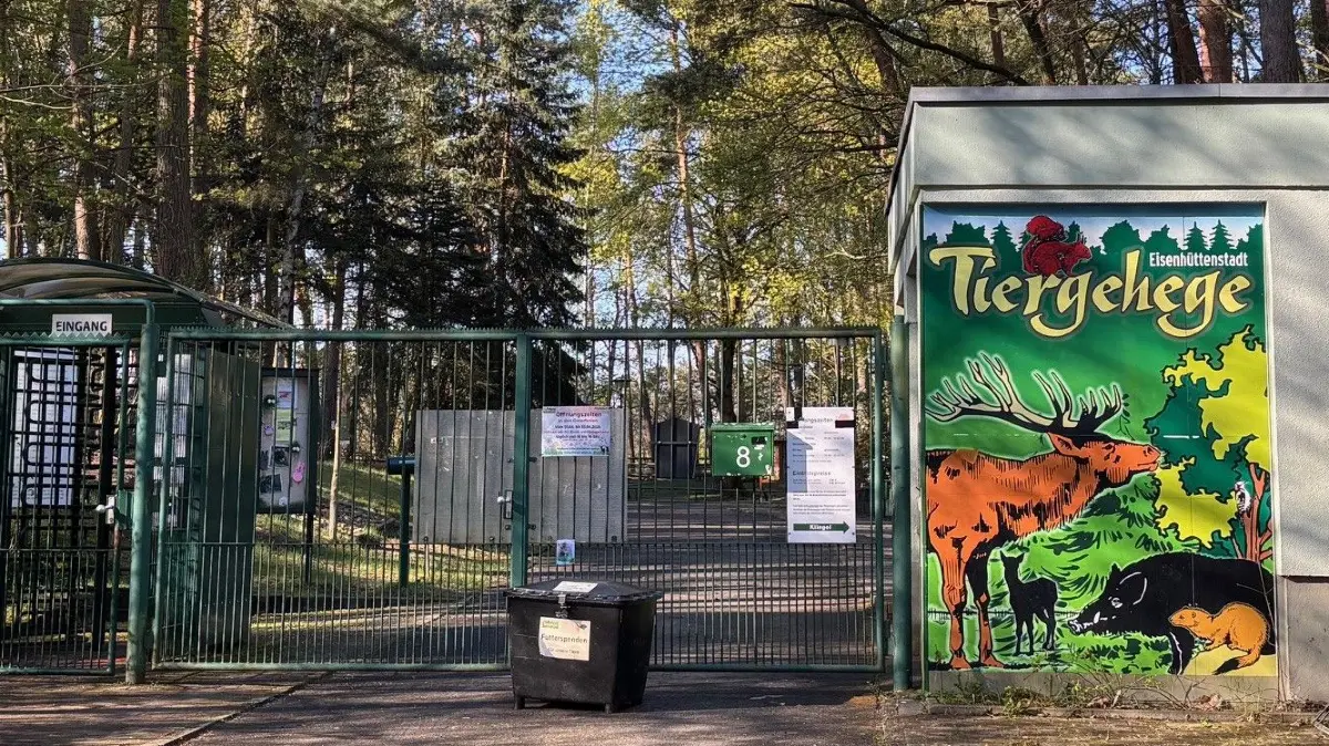 Arbeiten im Tiergehege Eisenhüttenstadt