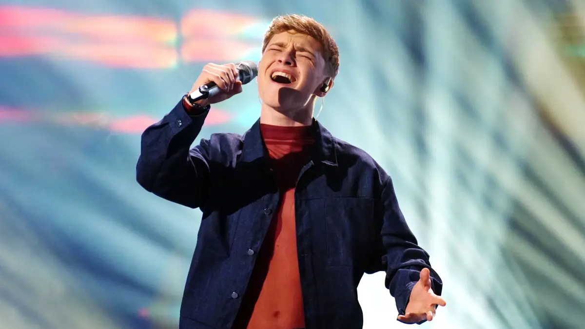 Tyrell Hagedor aus Oranienburg im Finale von DSDS +++ Die Verwendung des sendungsbezogenen Materials ist nur mit dem Hinweis und Verlinkung auf RTL+ gestattet. +++