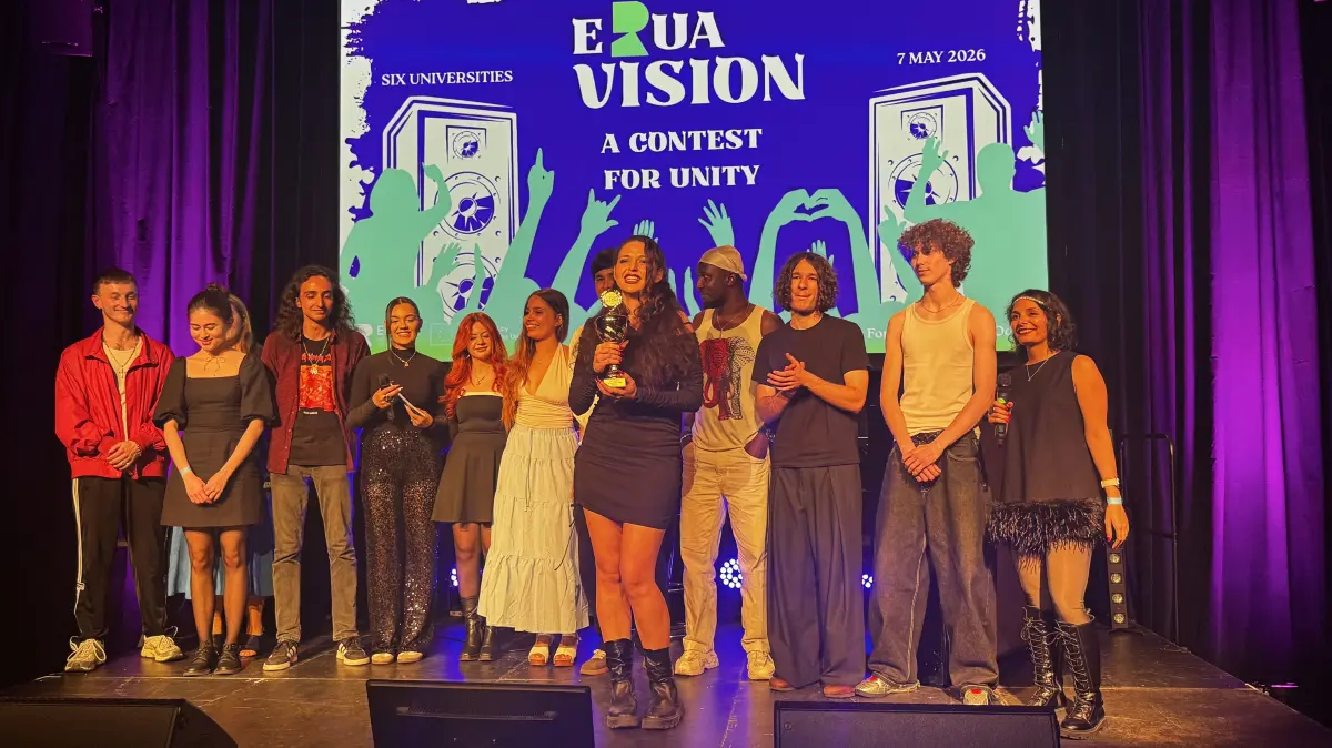 Sechs Universitäten, ein Wettbewerb: In Frankfurt (Oder) zeigen Studenten aus ganz Europa bei ihrem eigenen ESC (Euro-Vision-Songcontest), was sie stimmlich draufhaben.