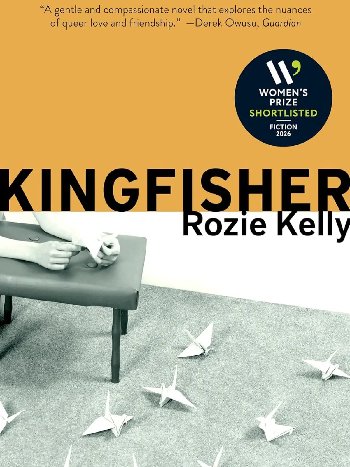 "Kingfisher" von Rozie Kelly steht auf der Shortlist des Women's Prize for Fiction 2026.