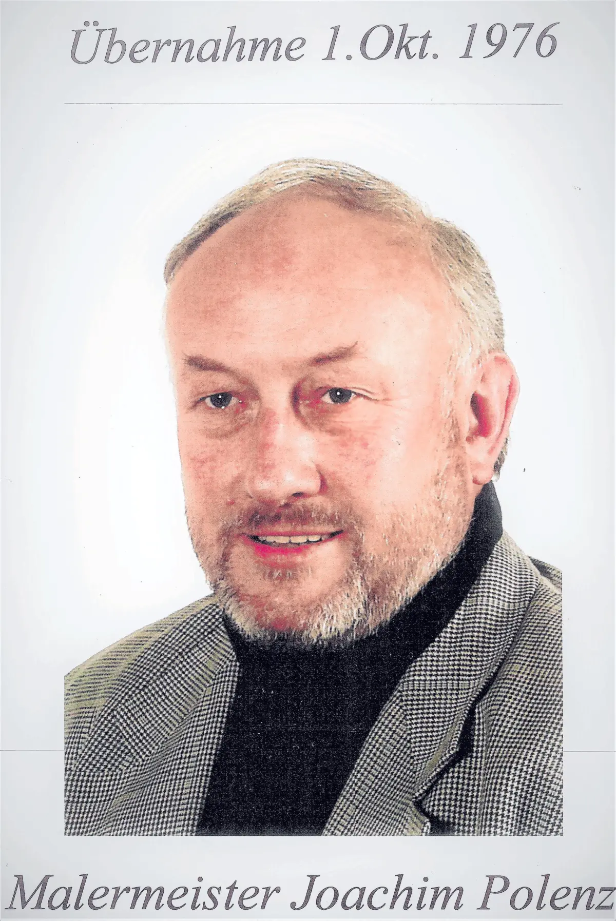 Dritte Generation: Malermeister Joachim Polenz.